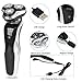 Professional Electric Razor Rotary Shaver For Men, Best Facial Personal 4 In 1 Cordless Waterproof Nose Hair Face Beard Trimmer Set, Wet Dry Mens Shavers Portable Travel Rechargeable USB Series Kit