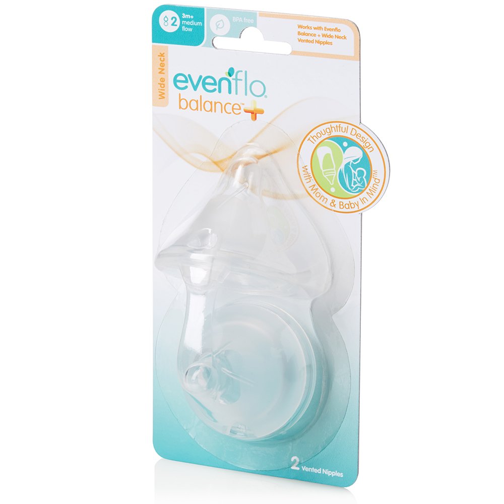 evenflo nipples medium flow