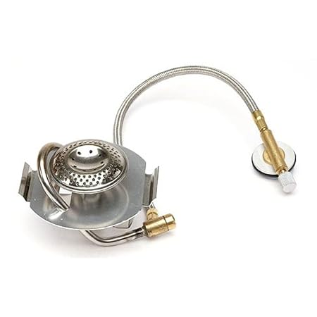 Go System Adapt - Kocher-Gas-Umrüstadapter für Brennspirituskocher funktioniert mit Flüssig- & Dampfgas 170g 100x86x73mm 250