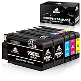 IKONG 8610 950 951 New Updated Compatible Ink Cartridge Replacement for HP 950XL 951XL Ink Works with HP OfficeJet Pro 8610 8600 8620 8630 8100 8625 8615 8660 8640 251DW 276DW 271DW