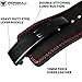 PowerLifting Belt - 13mm Lever Weight Belt - 4-inch Wide - Heavy Duty for Extreme Weight Lifting and Power Lifting (Black/Red, Medium)