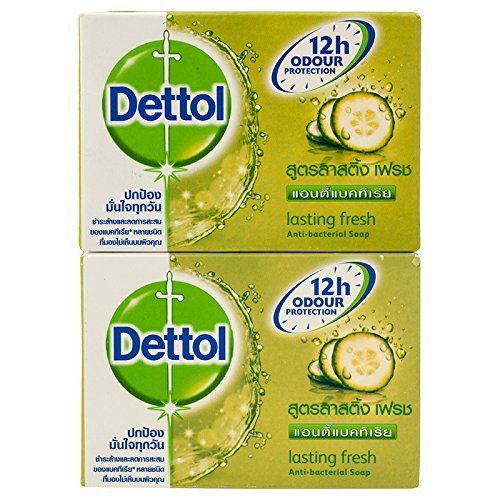 Buy Dettol Antibacterial Soap, 12 hours Odor Protection, Lasting Fresh, with Cucumber extracts