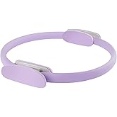 Quorvella Pilates Ring 15 Inch Magic Circle Ring, Dual Padded Handles Pilates Rings Circle, Adjustable Yoga Ring