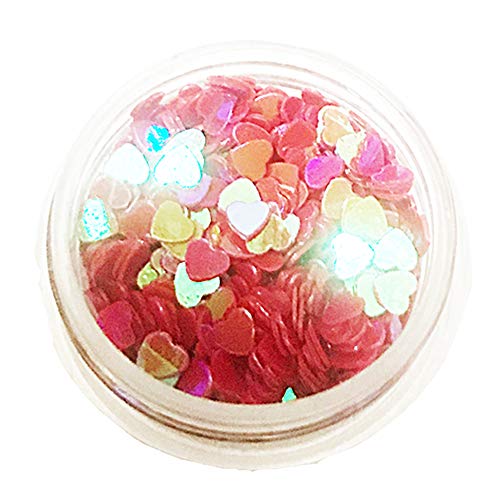 MUXIN 12 Box Butterfly Nail Art Stickers,Love Decals Nail Decals Sequins Holographic Glitter