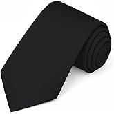 Jacob Alexander Men's Extra Long Solid Color Tie