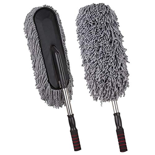Jukkre Car Duster, Multipurpose Microfiber Wash Brush Vehicle Interior