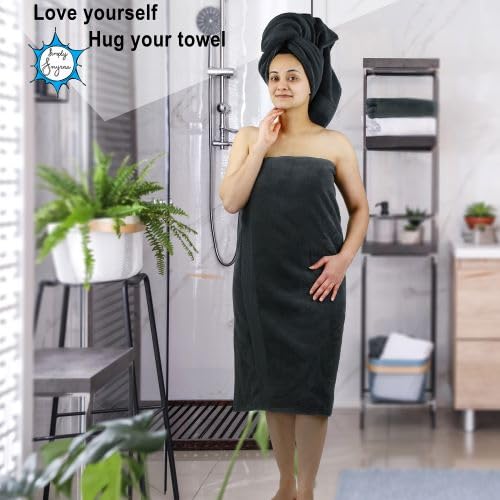 SIMPLY SMYRNA 100% TURKISH COTTON ZERO TWIST HIGH ABSORBENT SUPER SOFT TURKISH BATH TOWELS -CHARCOAL GREY (ANTHRACITE), CREAM,WHITE, LIGHT GREY, BEIGE – 6PCS TOWEL SET (BEIGE)