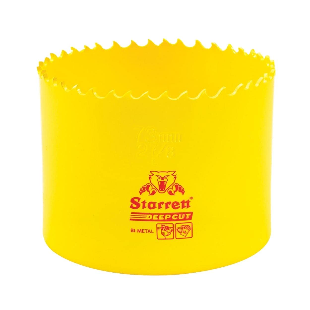 Starrett DCH0278-G HSS Deep Cut Holesaw, 2-7/8" (73 mm)