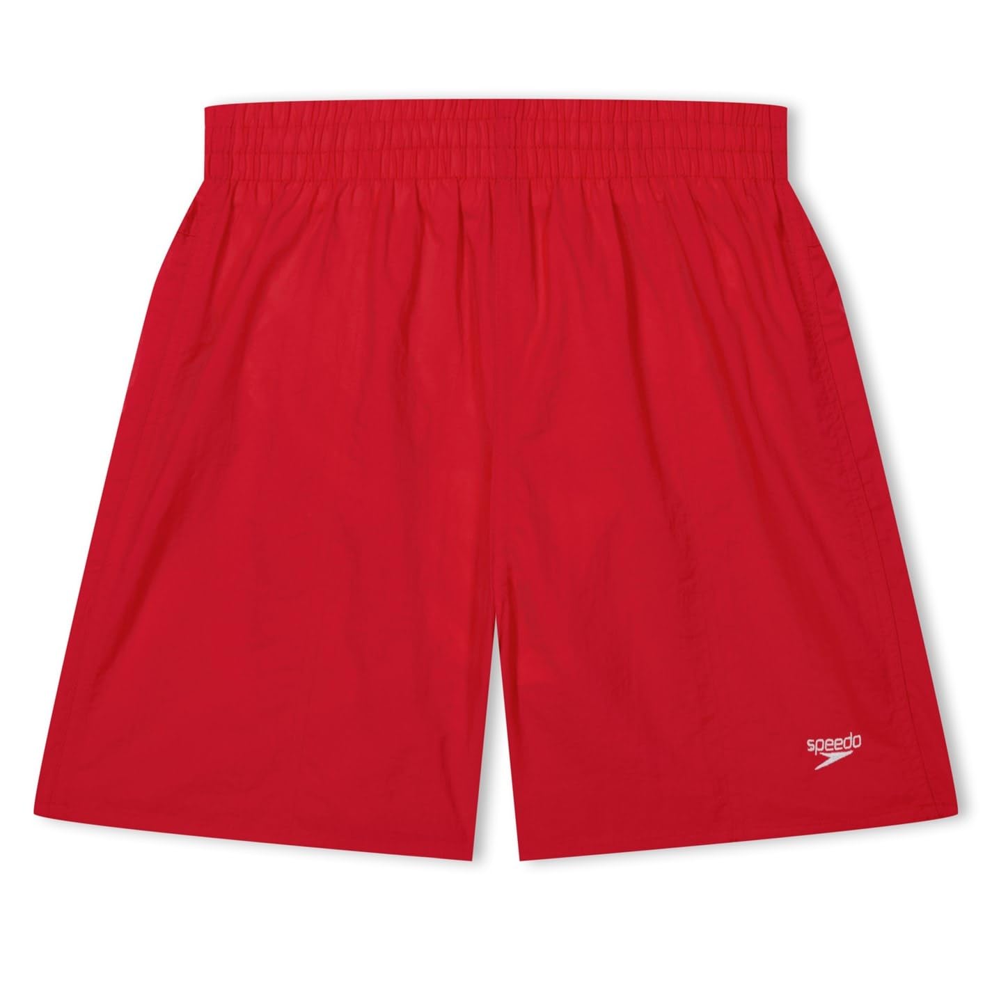 Speedo Boy's Solid Leisure Watershorts - Fed Red, Medium/15-Inch