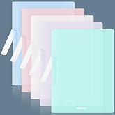 BAYTORY Plastic Folders with Swing Clip, 5 Pack Coloful Presentation Binder | Multicolor Report Covers for A4 and Letter Size Paper, for School Business, 30 Sheet Capacity/ Pack