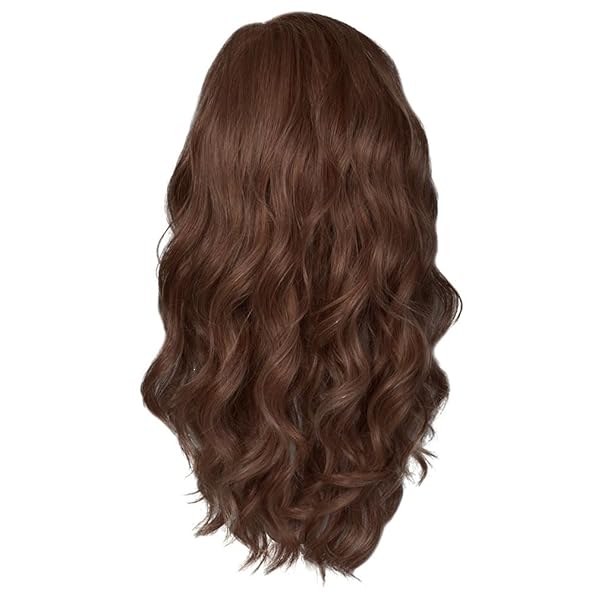 RAQUEL WELCH DAY TO DATE WIG WITH LONG LAYERED SOFT CURLS, BY HAIRUWEAR, AVERAGE CAP, RL4/6 BLACK COFFEE