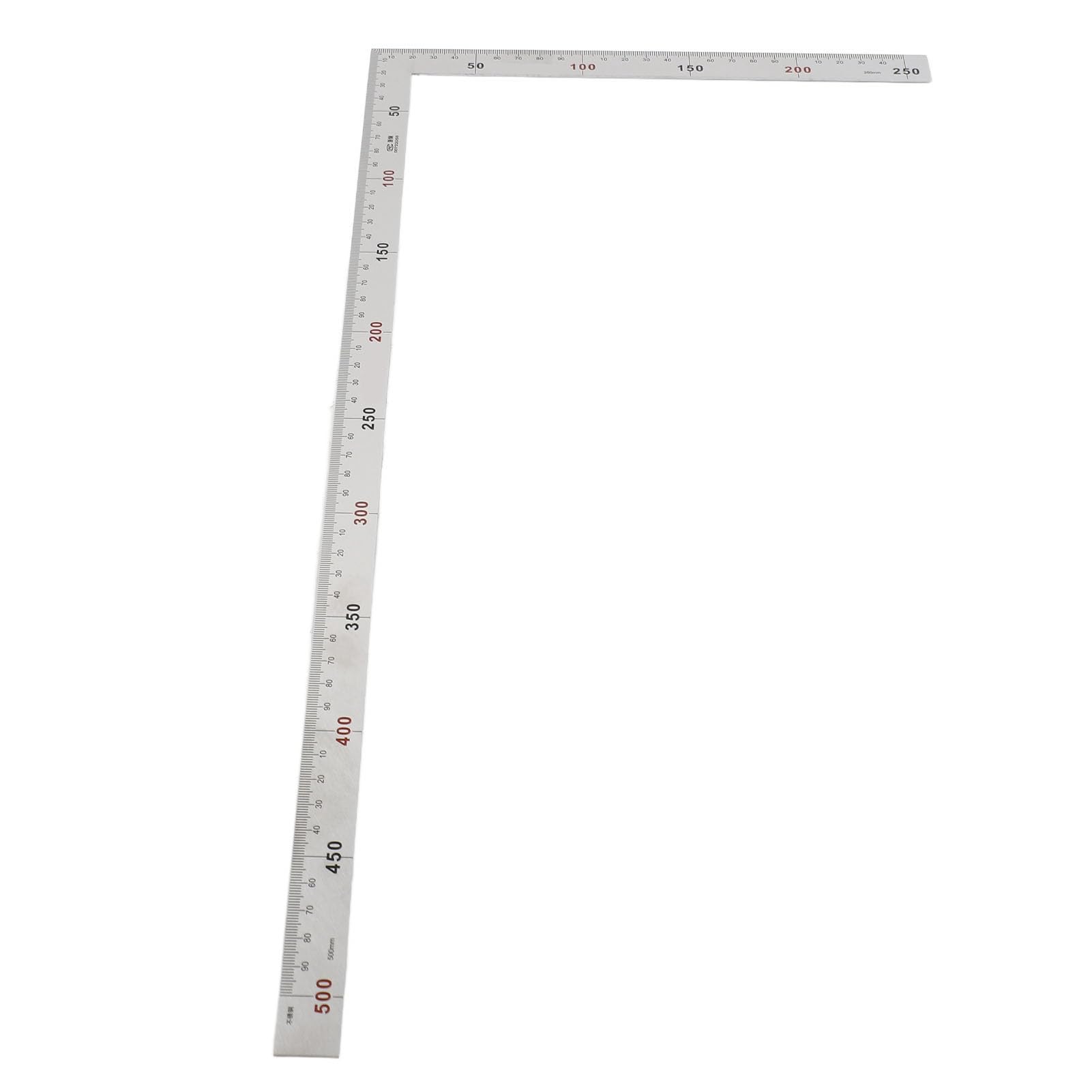 Oumefar Angle Ruler, L Shape Double-Sided Ruler Framing Square Ruler Protractor Angle Ruler Right Angle Ruler Stainless Steel Measurement Square Tool for Carpenter Craftsman Engineer (500mm*250mm)
