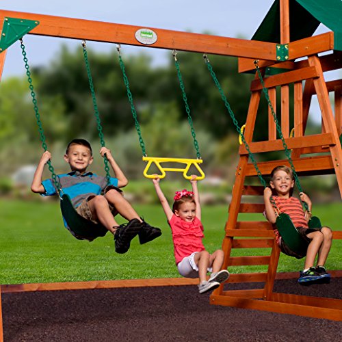 Backyard Discovery Prescott All Cedar Wood Playset Swing Set Pricepulse