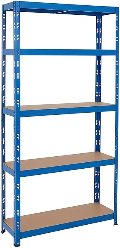 TMZ Heavy Duty Storage Racking 5 Tier Shelving Boltless 150x70x30 cm