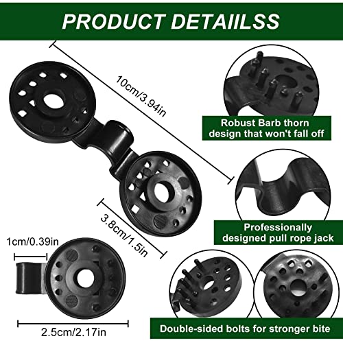 Shade Cloth Heavy Duty Lock Grip,60 Pack Tarp Clips Heavy Duty Lock Grip,Shade Cloth Clips,Sunshade Net Shading Fixed Shade Cloth Plastic Clips,Windproof Awning Clamp Grip (60)