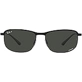 Ray-Ban Unisex Rb3671ch Chromance Rectangular Sunglasses