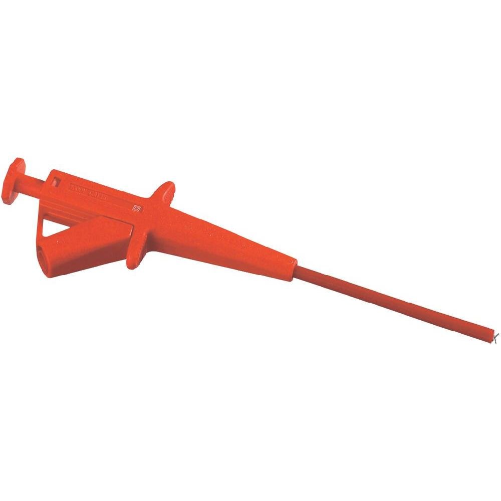 Stäubli SKPS4 RT Snap On Safety Alligator Clip 4mm CAT II 1000V Red