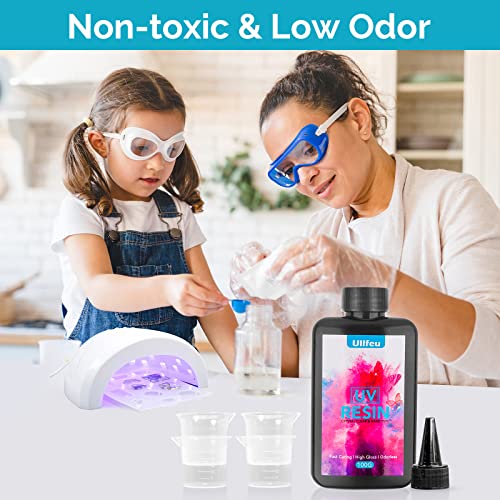 UV Resin Crystal Clear Hard Type 100g UV Jewelry Epoxy Resin Fast