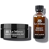 Le Mieux Perfect Renewal Set - Gentle Peel for Face with Mandelic Acid, Hyaluronic Acid, Licorice Root & Niacinamide - Facial Peel Pads for Clogged Pores & Dark Spots & Radiance (30 ml / 30 Pads)