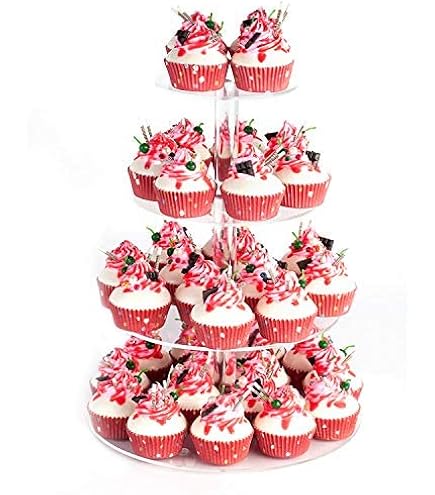 Jual 3-Tier Cupcake Stand Fruit Plate Holder Desserts Snack Candy Buffet Stand Tower For Wedding Party Cake Dessert Tray I.1376352794