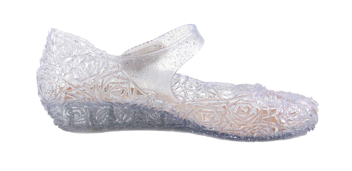 GUGUYeah Princess Costumes Jelly Flats Shoes, Cosplay Birthday Party Dress Up Sandals for Little Girls, Toddler or Kids