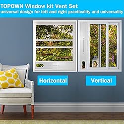 TOPOWN Portable Ac Window Kit, 5"/5.9" Hose