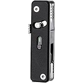 ROXON S504G Mini Flex Companion-7 in 1 Multitool EDC Pocket Knife with G10 Handle, Box Cutter, Short Sheepsfoot Blade, Short 