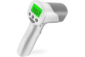 KETODOC Medical Grade Clinical F-Doc Forehead Thermometer for Adults and Kids v2X, Digital Thermometer, Infrared No Touch Temporal Laser Gun for Indoor and Outdoor, Non-Contact Touchless and Safe, 1s Results