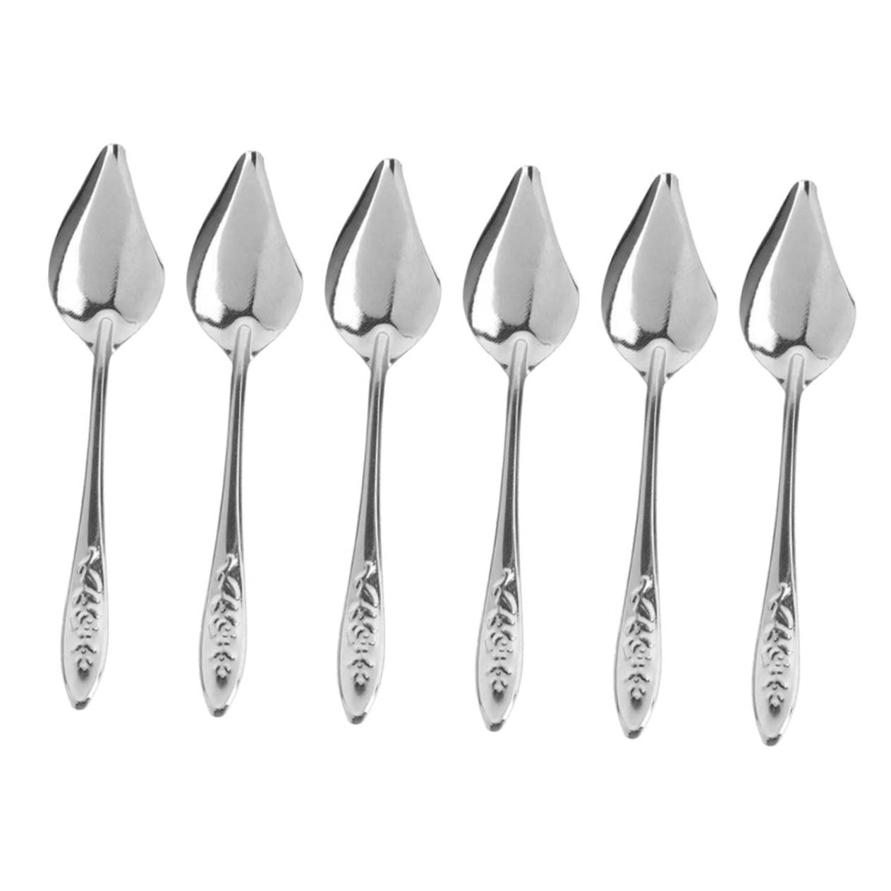Beatifufu 6pcs Stainless Steel Spoon Baby Accessories Infant Feeder for Liquid Small Animal Feeding Baby Bird Feeding Kit Parrots Stainless Parrot Spoon Multi-Function Feeding Spoon