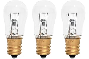 DELIXIKE 3PK-WR02X12208 Compatible GE 12V, 6W Refrigerator Dispenser Light Bulb| Bright & Durable GE Appliance