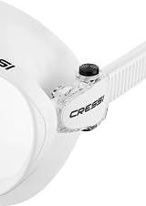 Cressi F1 Frameless Diving Mask Anti-Fog Tempered Glass White view 7