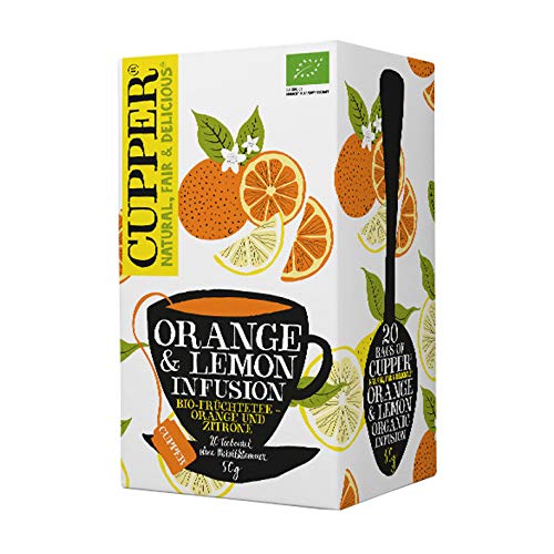 Cupper Fr?chtetee Orange und Zitrone 20x2,5g=50g, 50 g, 8er Pack – Bild 3