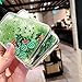 LUVI for iPhone 7 Plus/iPhone 8 Plus Liquid Case Funny Shiny Stars Sparkle Green Quicksands Shell Flowing Floating Ultra Thin Clear Bumper Fruit Avocado Glitter Cover Fitted for iPhone 7 Plus