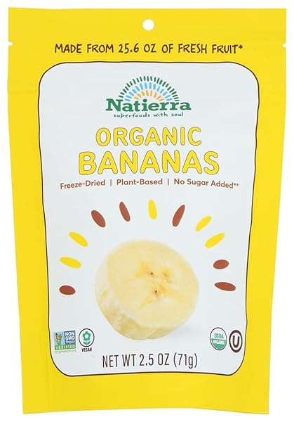 NATURES ALL BANANA FRZ DRD RAW ORG, 2.5 OZ