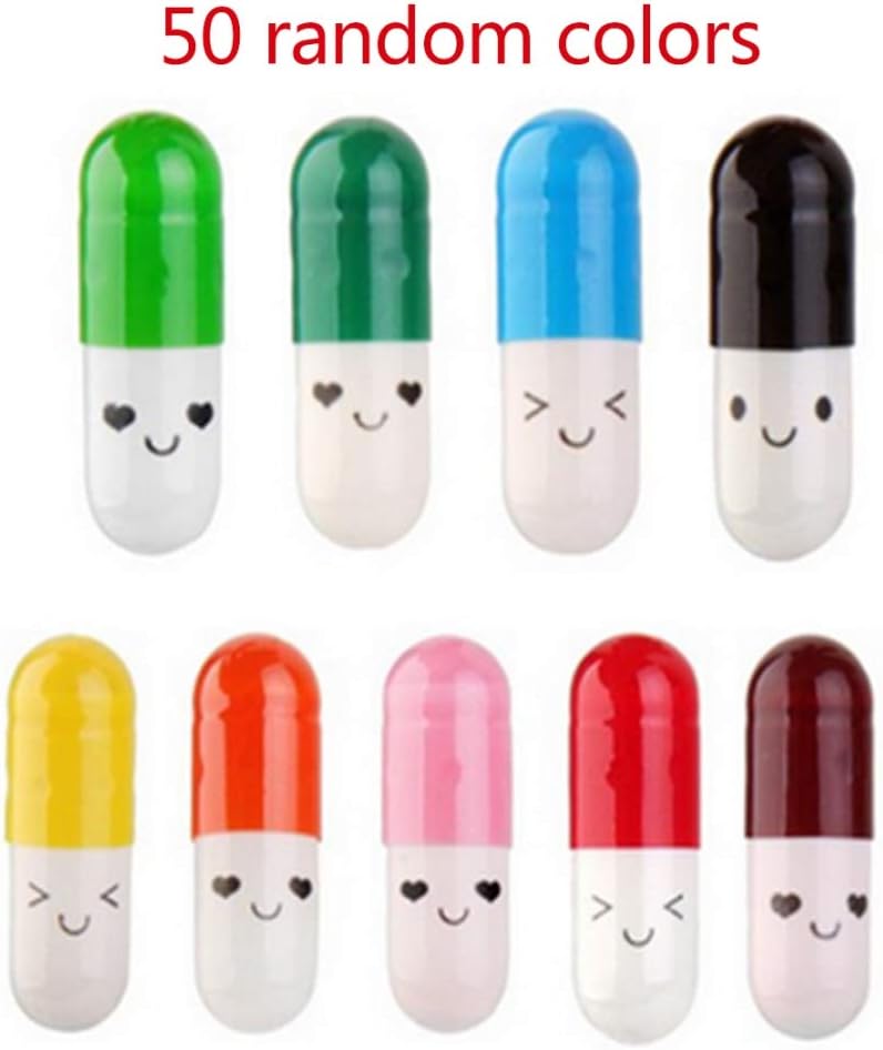 Coherny DIY Capsule Love Letter Creative Gift Pill Capsule Small Love Writing Note Birthday 50Pcs