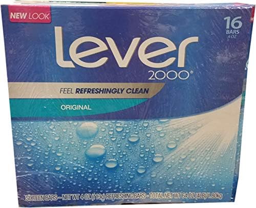 Lever 2000 Perfectly Fresh Bar Soap 16Count 64 Oz 2.16 Lb