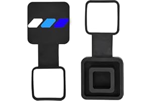 OMLKIBO 2 Inch Trailer Hitch Tube Cover Plug Cap, Trailer Receiver Tube Hitch Plug Cap Compatible with Toyota Car Accessories.