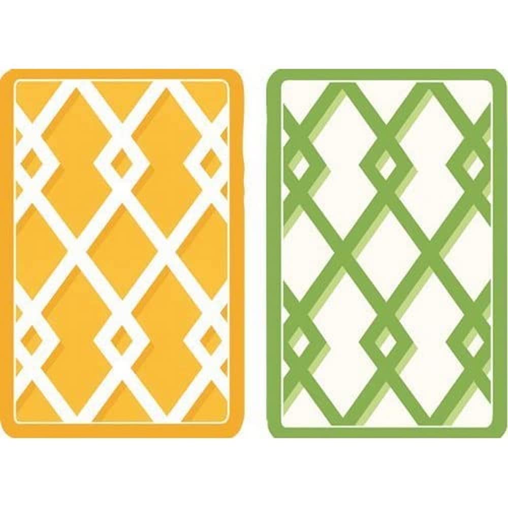 Caspari Trellis Playing Cards, Multi-Colour, Set of 2