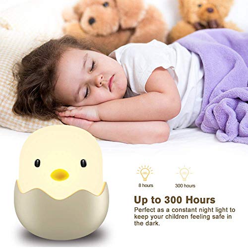 image for Tecboss Night Light for Kids, Baby Night Light Rechargeable Bedside La