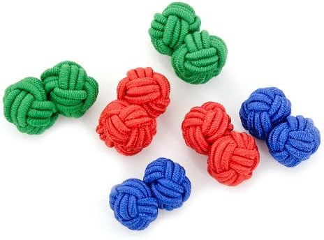 OB-BRG Country Club Silk Knot Cufflinks