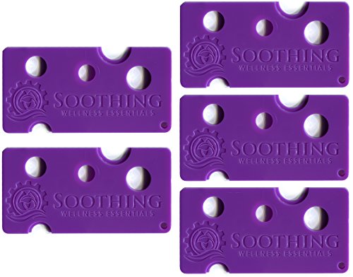Soothing Wellness Essentials 5 PACK Essential Oils Opener Key Tool Set (ORCHID PURPLE) - The Perfect Opener and Remover Accessory for Roller Balls and Caps on Most Bottles