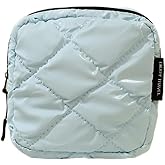 Gidary Makeup Bag Travel Cosmetic Bag, Toiletry Bag, Nylon Zipper Pouch Purse Storage Bag Cosmetics Organizer, Womens Make Up Bag Tote,Small Makeup Bags Blue