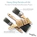 Professional Paint Brush Set 6 Piece Precision Defined Heavy-Duty, Paint Brushes for Walls with SRT PET Bristles and Natural Birch Handles, Paintbrushes with Comfortable Grip