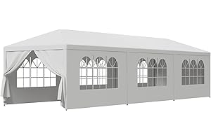 BBBuy 10'x30' Outdoor Party Wedding Tent Canopy Waterproof Camping Gazebo BBQ Shelter Pavilion Heavy Duty, 8 Removable Sidewalls (10x30)
