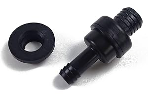 KAM HOI Universal Power Brake Booster Vacuum Check Valve Kit with Check Valve and Grommet with 11mm Output