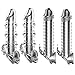 Beautymei 4pcs Men Sex Toy, Crystal Condom Sheath Delay Ejaculation Toys for Men (Silver)