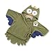 Baby Aspen, My Little Night Owl Hooded Terry Spa Robe, Green, 0-6 Months
