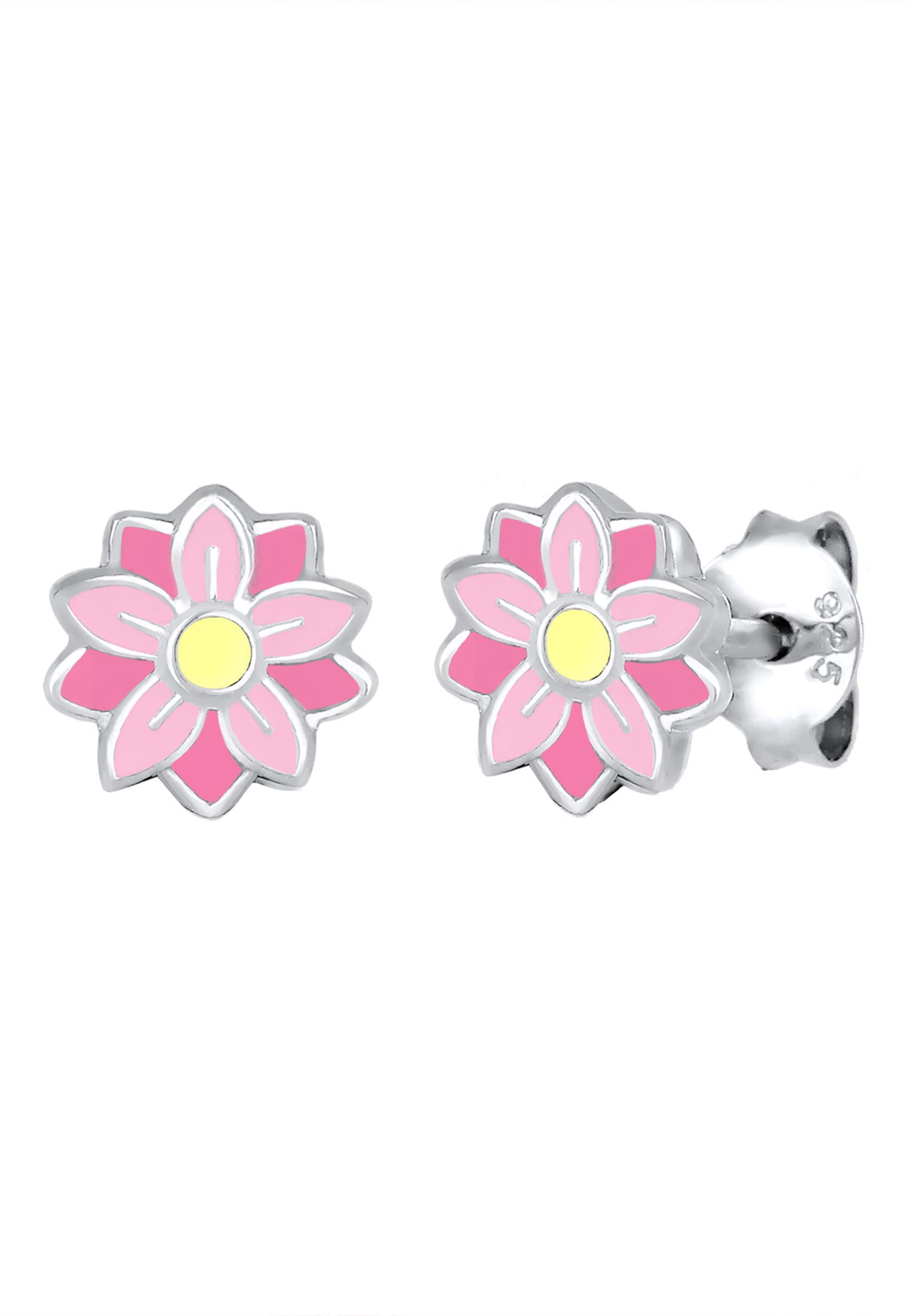 Elli Children's 925 Sterling Silver Floral Nature Filigran Earrings