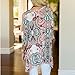 Lamolory Womens Blouses, Casual Irregular Printed Blouse Loose Tops T-Shirt Blouse