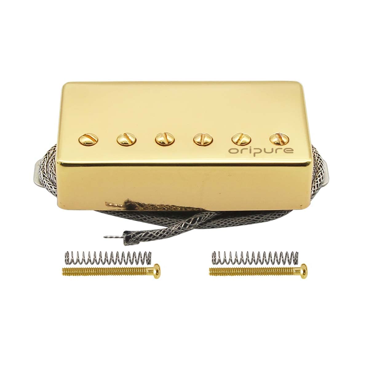 OriPure Alnico 5 Humbucker Pickups Golden Electric Guitar Bridge Pickup Fit LP Guitar Part